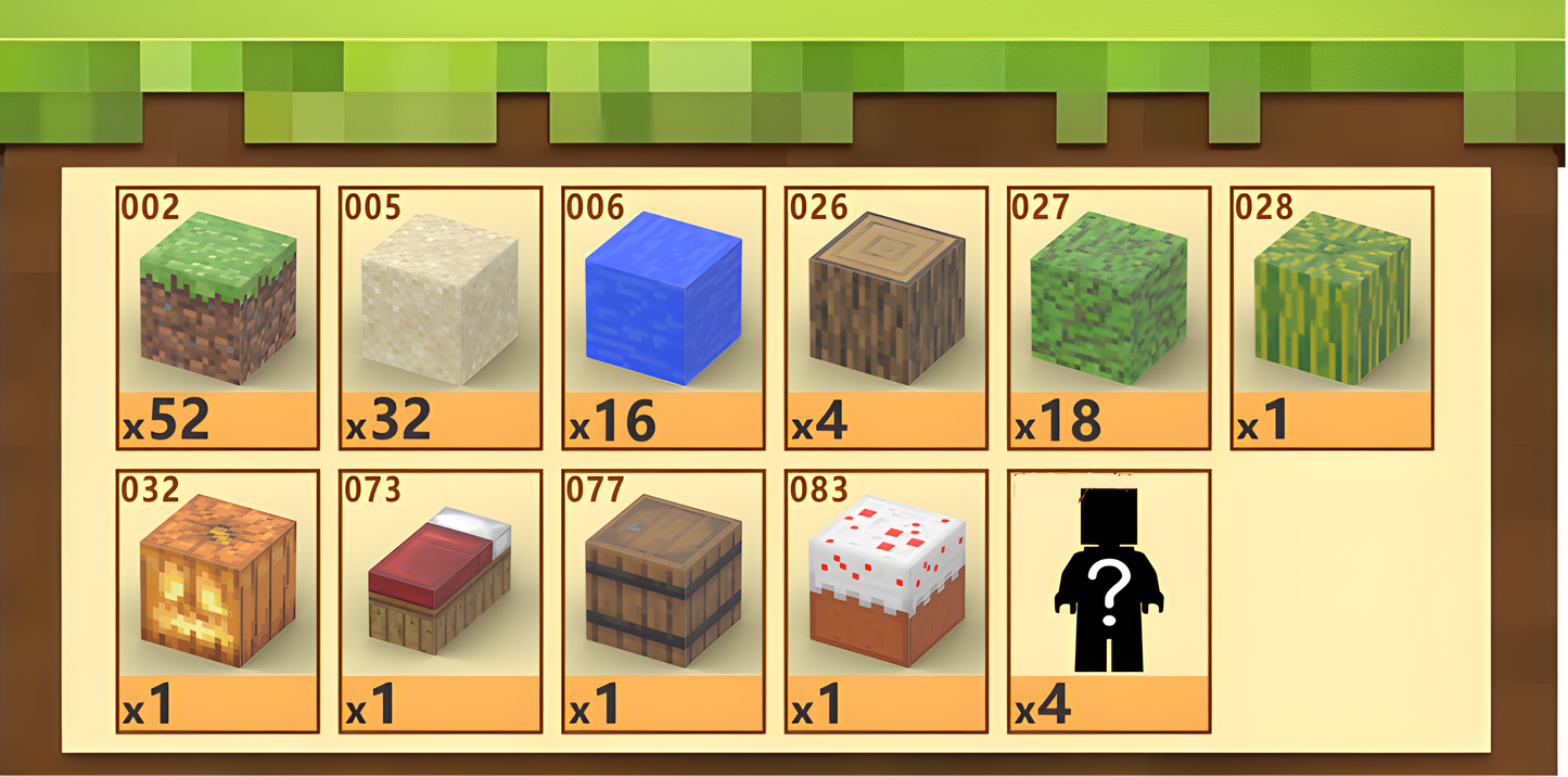 Beach (128pcs) - Magnetic Blocks Inspired by Minecraft