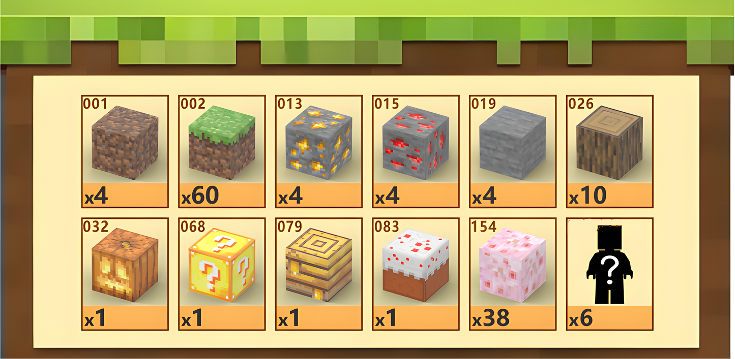 Sakura (128pcs) - Magnetic Blocks Inspired by Minecraft