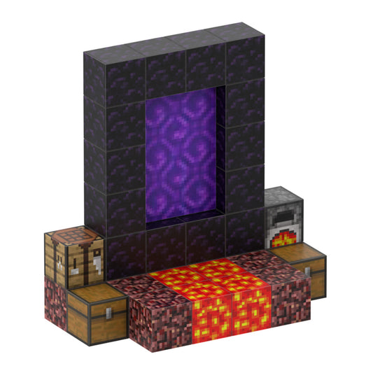 Hell Gate (32pcs) - Magnetic Blocks Inspired by Minecraft