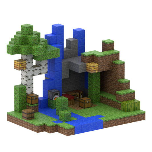 Jungle Creek (300pcs) - Magnetic Blocks Inspired by Minecraft