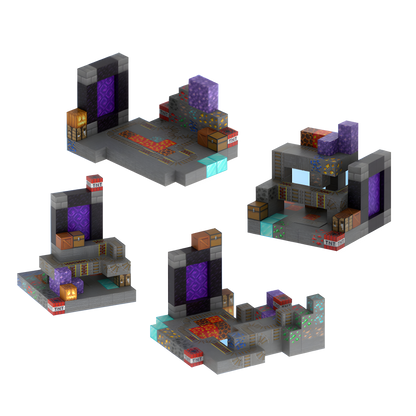 Track Gateway (100pcs) - Magnetic Blocks Inspired by Minecraft