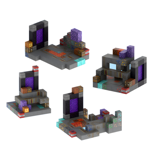 Track Gateway (100pcs) - Magnetic Blocks Inspired by Minecraft