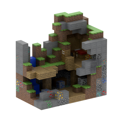 Abandoned Mine Exploration (375pcs) - Magnetic Blocks Inspired by Minecraft