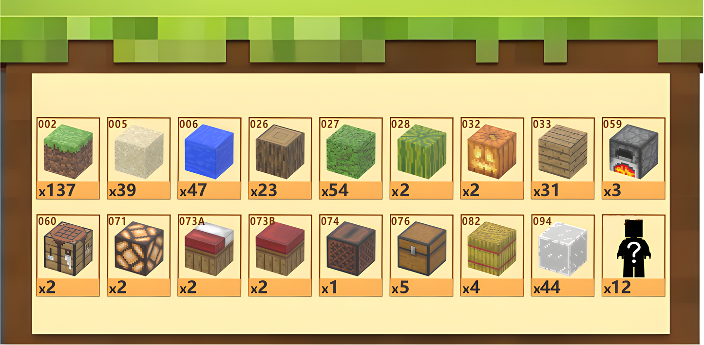 Jungle Beach (400pcs) - Magnetic Blocks Inspired by Minecraft