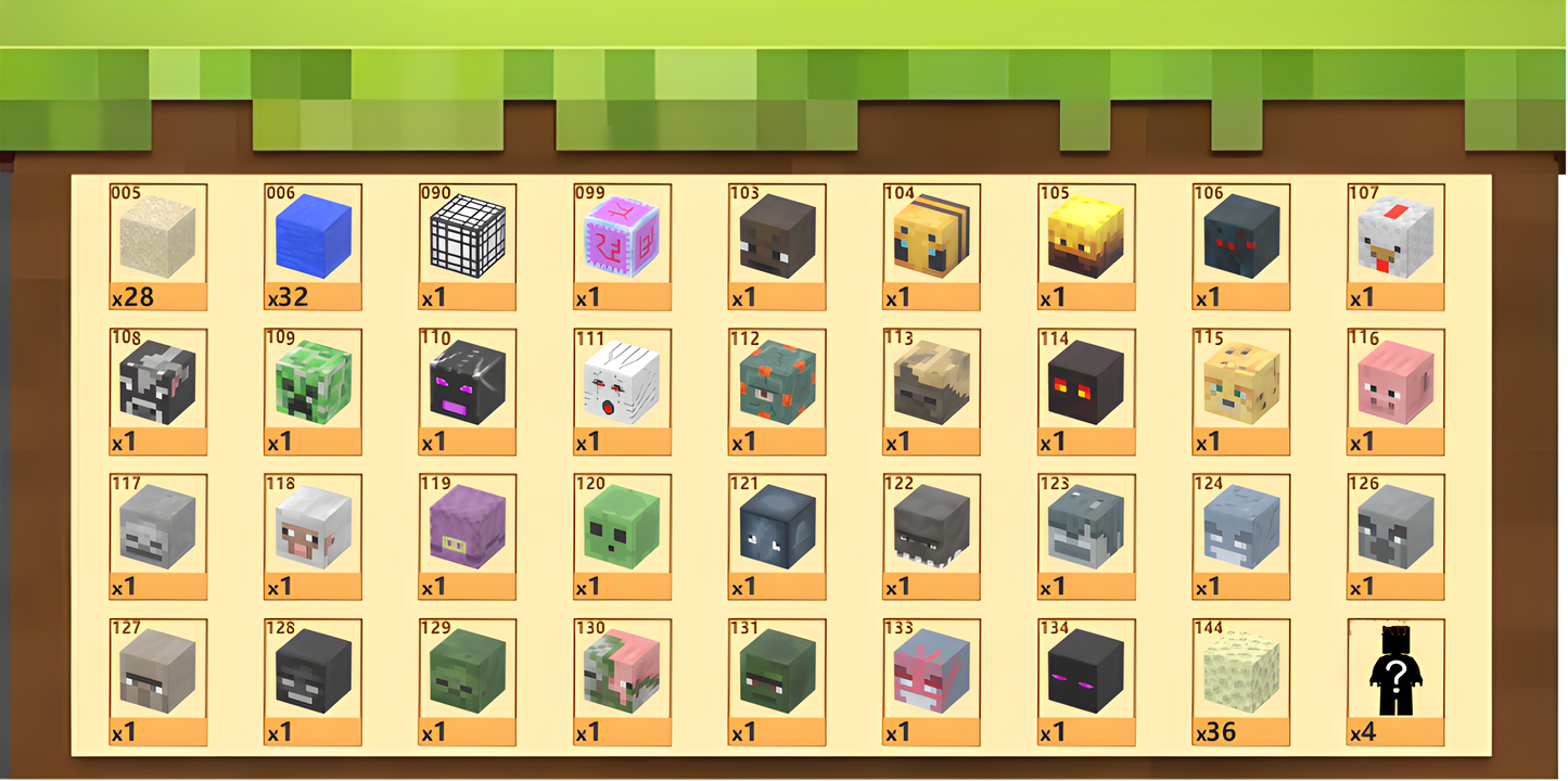 Loot Shop (128pcs) - Magnetic Blocks Inspired by Minecraft