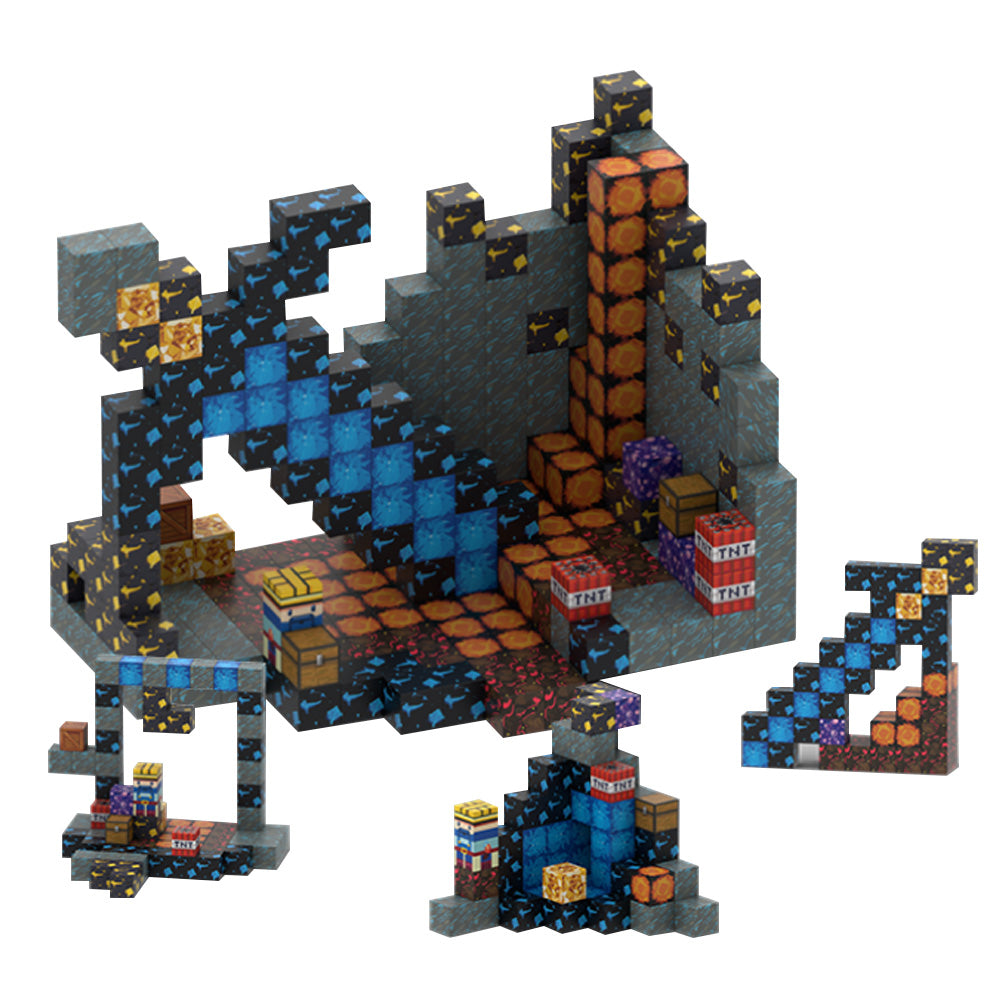 Forbidden Mine zone (320pcs) - Magnetic Blocks Inspired by Minecraft