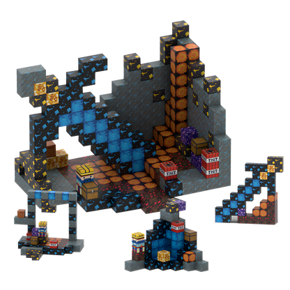 Forbidden Mine zone (320pcs) - Magnetic Blocks Inspired by Minecraft