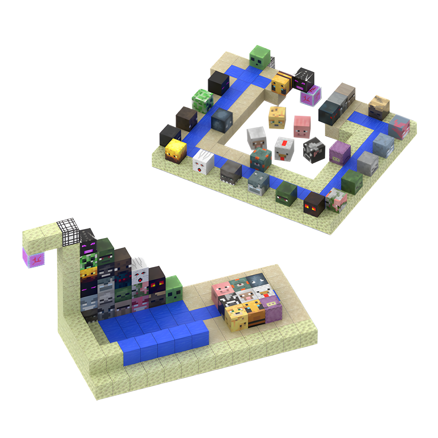 Loot Shop (128pcs) - Magnetic Blocks Inspired by Minecraft