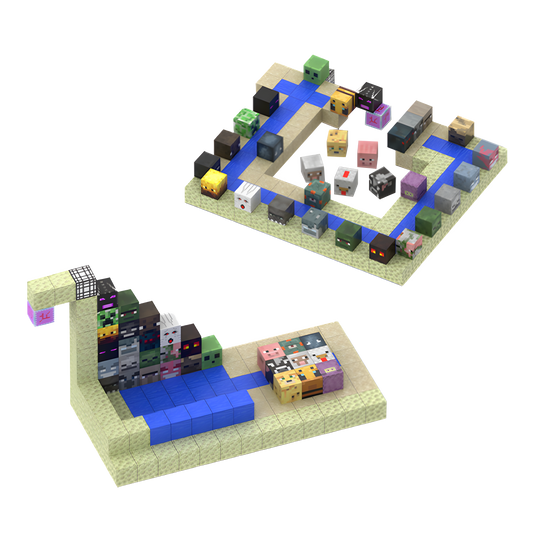 Loot Shop (128pcs) - Magnetic Blocks Inspired by Minecraft